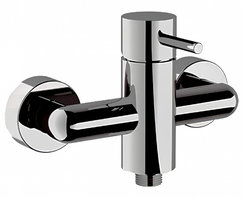 Shower lever faucet X STYLE | chrome black ground