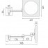 Kosmetické zrcátko Nimco | s osvětlením | chróm
